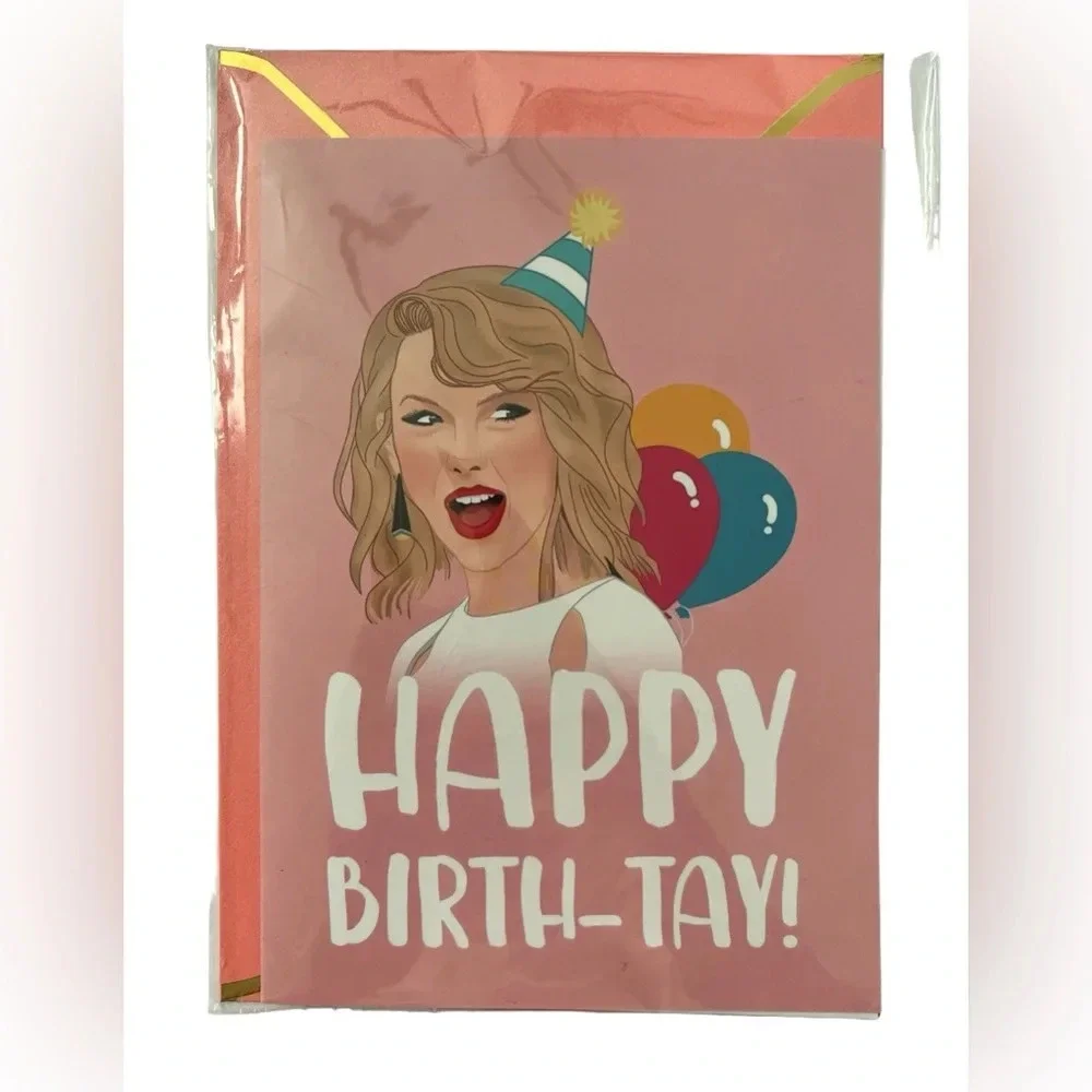 2 Taylor Swift Happy Birthday Card Swiftie Gift Eras Tour